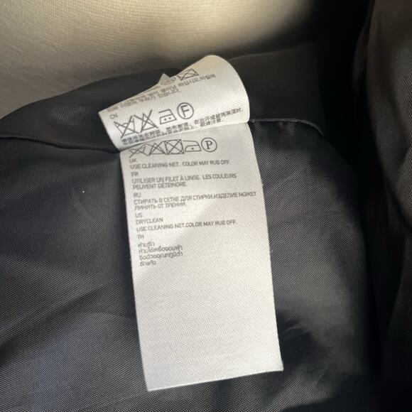 Uniqlo Men’s Chesterfield Overcoat Wool Cashmere Blend XL Dark Gray Full Length - Picture 7 of 10